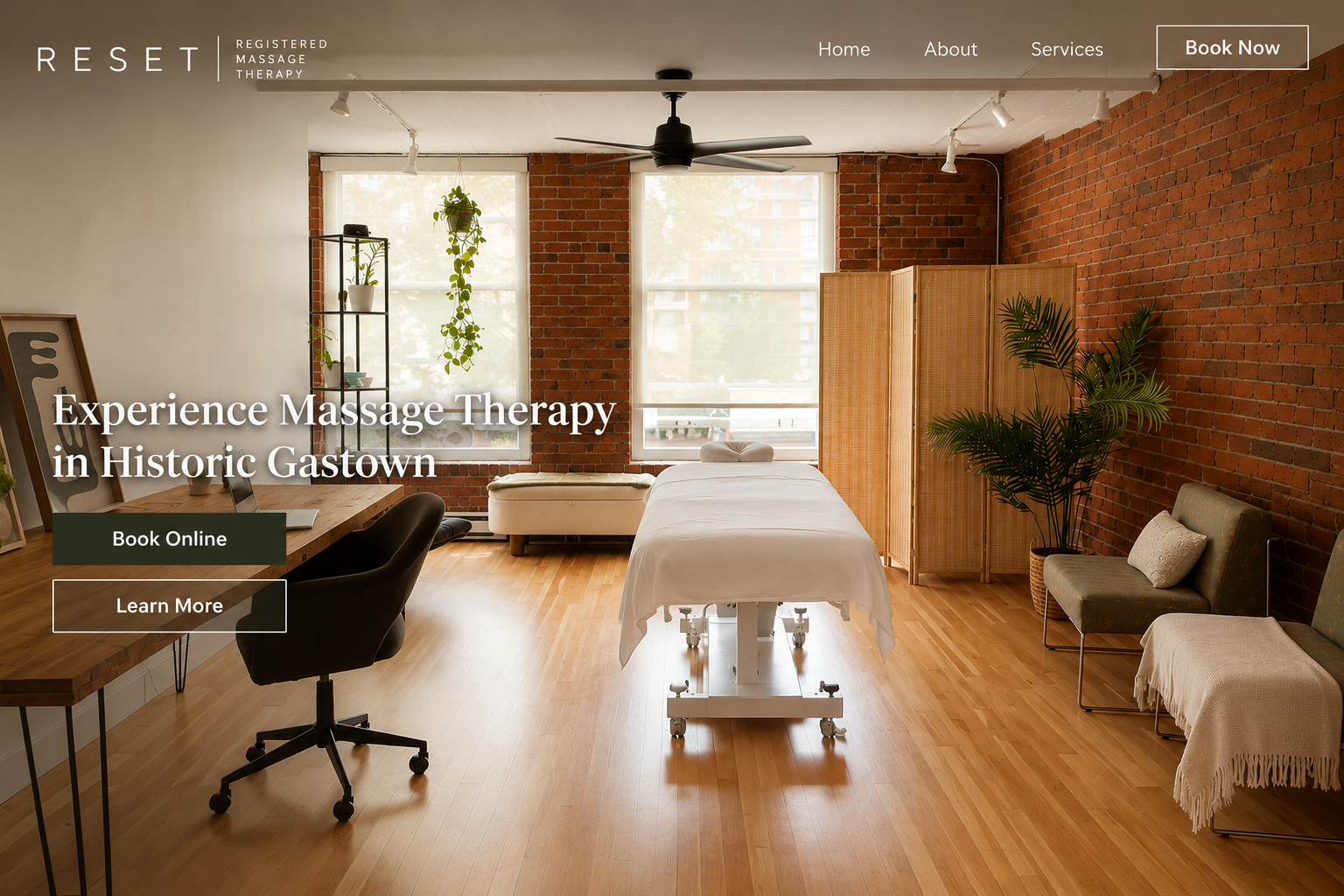 RESET Registered Massage Therapy clinic in historic Gastown
