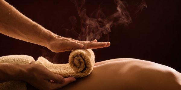 Registered Massage Therapist Hot towel compress